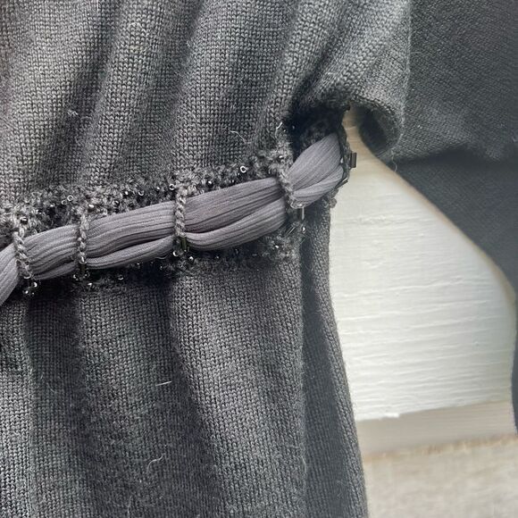 Beautiful Loft Tie Front, Embellished Cardigan - Picture 3 of 9